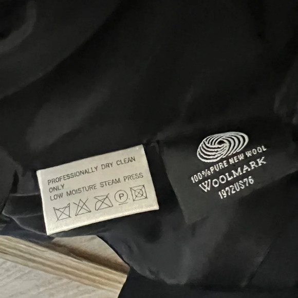 Liz Claiborne Classics Vintage Navy 100% Wool Double Breasted Blazer Size 8 - Picture 8 of 12